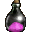 Бутылка с лиловым порошком
