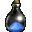 Бутылка с синим порошком
